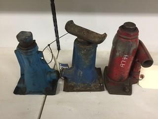 (3) Hydraulic Bottle Jacks.