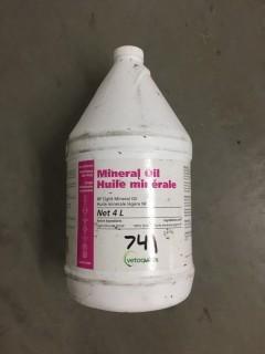 4L Jug of NF Light Mineral Oil.