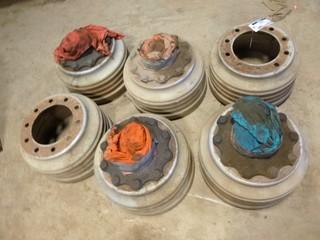 (6) Truck Brake Drums, 4-Complete Bearing Sets, 2- Without