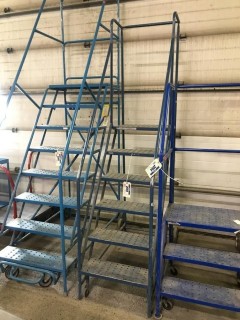 Mobile 6-step Warehouse Stairs.