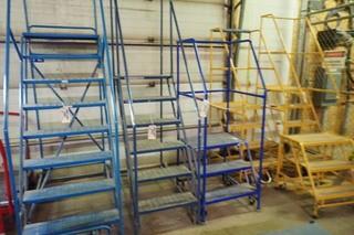 Mobile 10-step Warehouse Stairs.