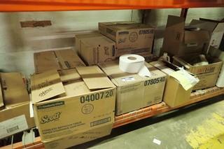 Lot of Asst. Toilet Paper, Mop Heads, Cleaning Liquid, 