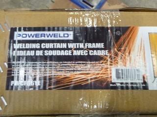 Welding Curtain with Frame (W-3-2-3)