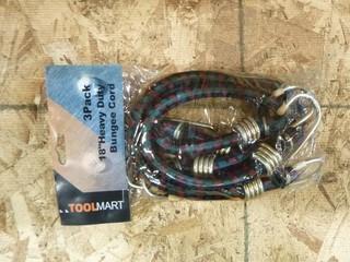 1 Package of (3) 18" Bungee Cords (W-3-2-3)