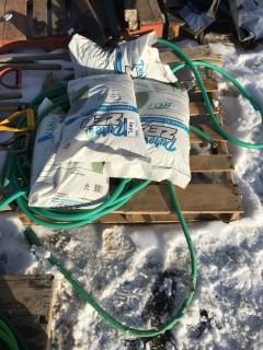 (4) 20 Kg Bags of Artificial Grass Infill c/w Misc. Garden Hoses.