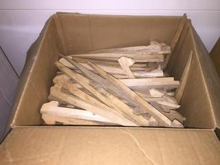 Box of Wooden Stakes.