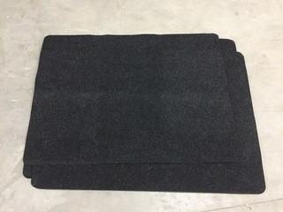 Lot of (6) 35-1/2x47" Black Mats.