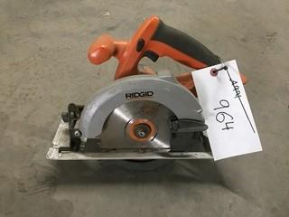 18v Ridgid Circular Saw.