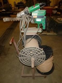 Stanmech Plastic Welder, Type 2002 CS/5, 230V On Rolling Stand c/w Extra Roll Of Plastic Wire