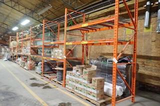 7 Sections 42"x8'x12' Pallet Racking w/ Wire Mesh Decking.