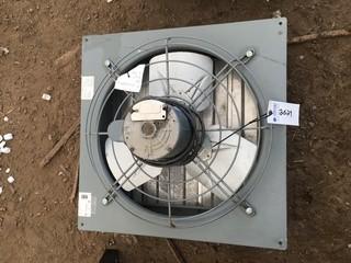 18" Louvered Fan.