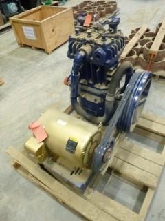 Industrial Electric Air Compressors, C/w Motor, 3 Phase, 230/460V, 15HP (N-F)