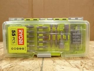 55PC Ryobi Screwdriver Bit Set (W-3-3-2)