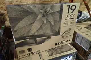 Insignia 19" Flatscreen Television. **NEW AND UNUSED**