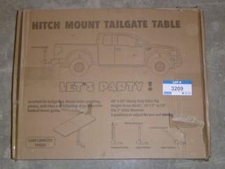Hitch Mounted Folding Tailgate Party Table (W-3-5-2)