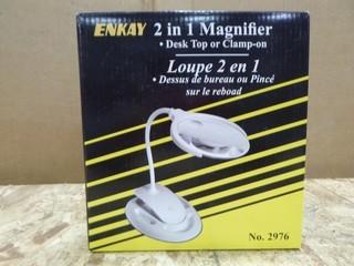 LED Desktop Magnifier (3X / 8X) (W-3-5-2)