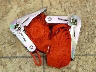 2PC 1"x15' Ratchet Tie-Downs (W-3-5-2)