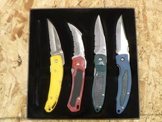 4PC Folding Lock Blade Pocket Knife Set (W-3-5-2)