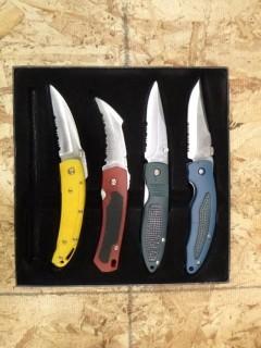 4PC Folding Lock Blade Pocket Knife Set (W-3-5-2)