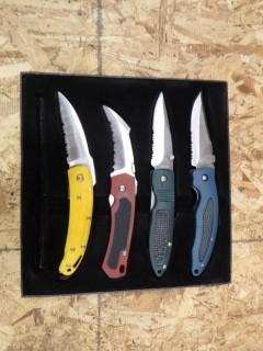 4PC Folding Lock Blade Pocket Knife Set (W-3-5-2)