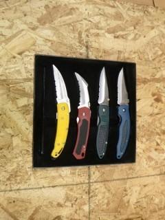 4PC Folding Lock Blade Pocket Knife Set (W-3-5-2)