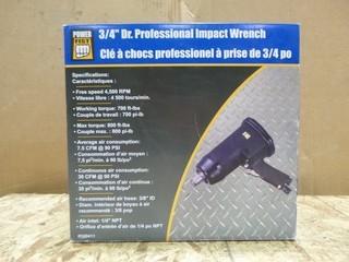 3/4" Professional Impact Wrench (New) (W-4-1-2)