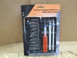 16PC Hobby Knife Set w/ Case (W-4-1-3)