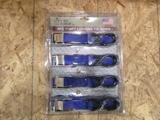 1" x 8" Tiedowns, (1 Package of 4) (W-5-1-2)