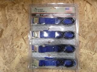 1" x 8" Tiedowns, (1 Package of 4) (W-5-1-2)