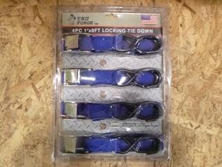 1" x 8" Tiedowns, (1 Package of 4) (W-5-1-2)