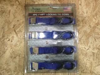 1" x 8" Tiedowns, (1 Package of 4) (W-5-1-2)