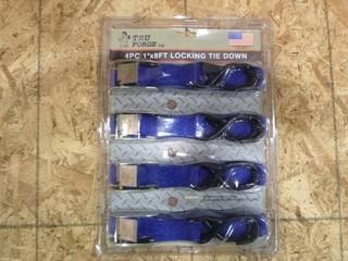 1" x 8" Tiedowns, (1 Package of 4) (W-5-1-2)