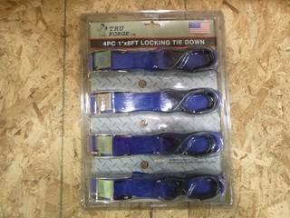 1" x 8" Tiedowns, (1 Package of 4) (W-5-1-2)