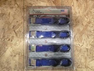 1" x 8" Tiedowns, (1 Package of 4) (W-5-1-2)