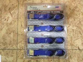 1" x 8" Tiedowns, (1 Package of 4) (W-5-1-2)