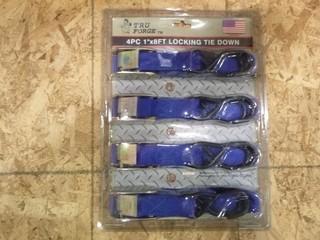 1" x 8" Tiedowns, (1 Package of 4) (W-5-1-2)