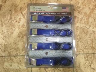 1" x 8" Tiedowns, (1 Package of 4) (W-5-1-2)