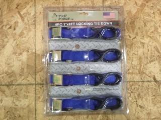 1" x 8" Tiedowns, (1 Package of 4) (W-5-1-2)