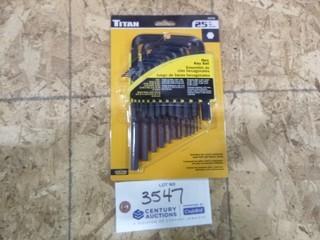 25PC Hex Key Set - SAE and Metric (W-5-1-2)