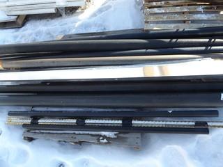 Assorted Black PVC Pipe.