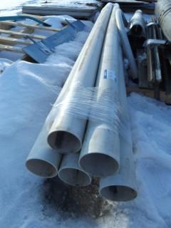 4" White PVC Pipe.