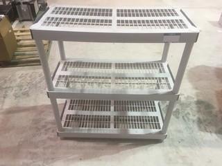 Plastic Shelving Unit 36"Wx38"Hx18"d.