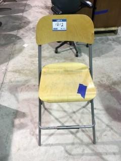 Wood/Metal Folding Chair