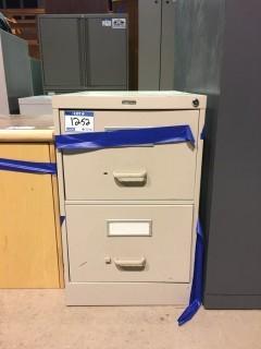 2 Drawer Metal Filing Cabinet 27" x 18" x 29"