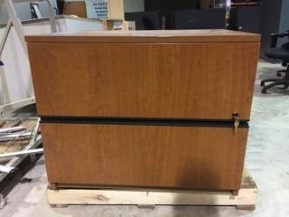 2 Drawer File Cabinet 26" x 24" x 29"