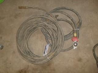 Approx. 30' Air Line 1/2" Quick Couplers and Glad Hands On Each End