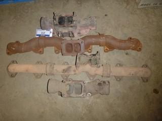 Qty of GM Diesel Engine Exhaust Manifolds and Misc Pcs