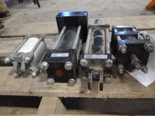 Assorted Air Cylinders, (3) APSCO, Model C-4252-C, C-4950, C-4150D, (1) Lennox