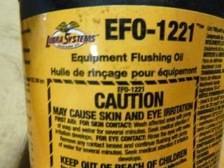 (12) Lubra Systems Bottles of Equipment Flushing Oil, Pt EFO-1221, 1 Quart/946ML Each