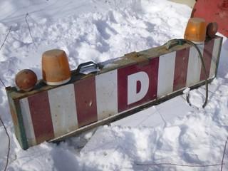 Wide Load Sign w/ Lights